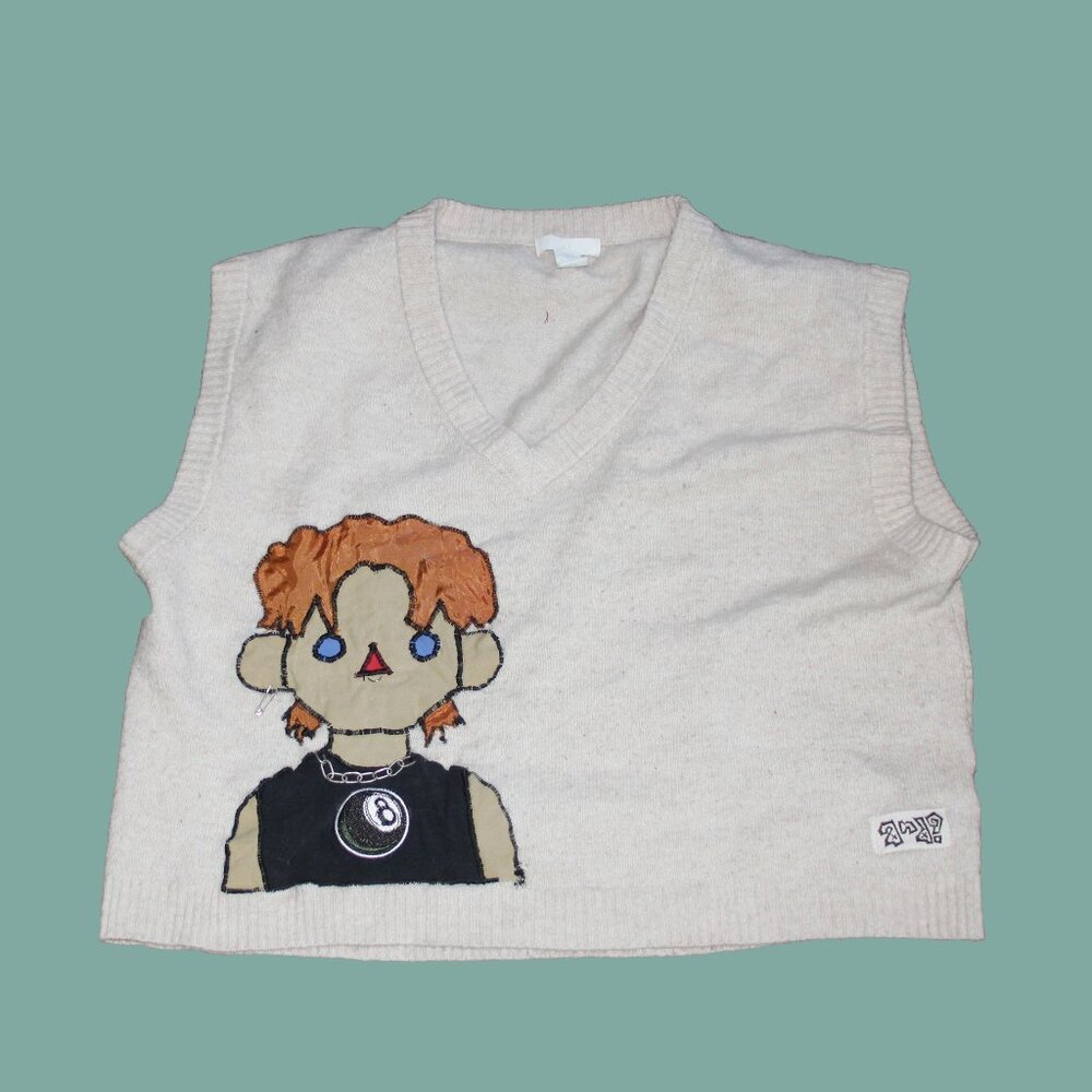 8-Ball Boy Knit Vest, Large